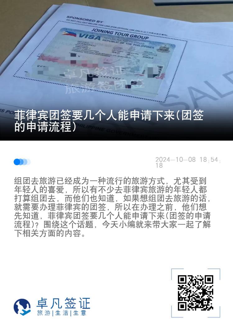 菲律宾团签要几个人能申请下来(团签的申请流程)
