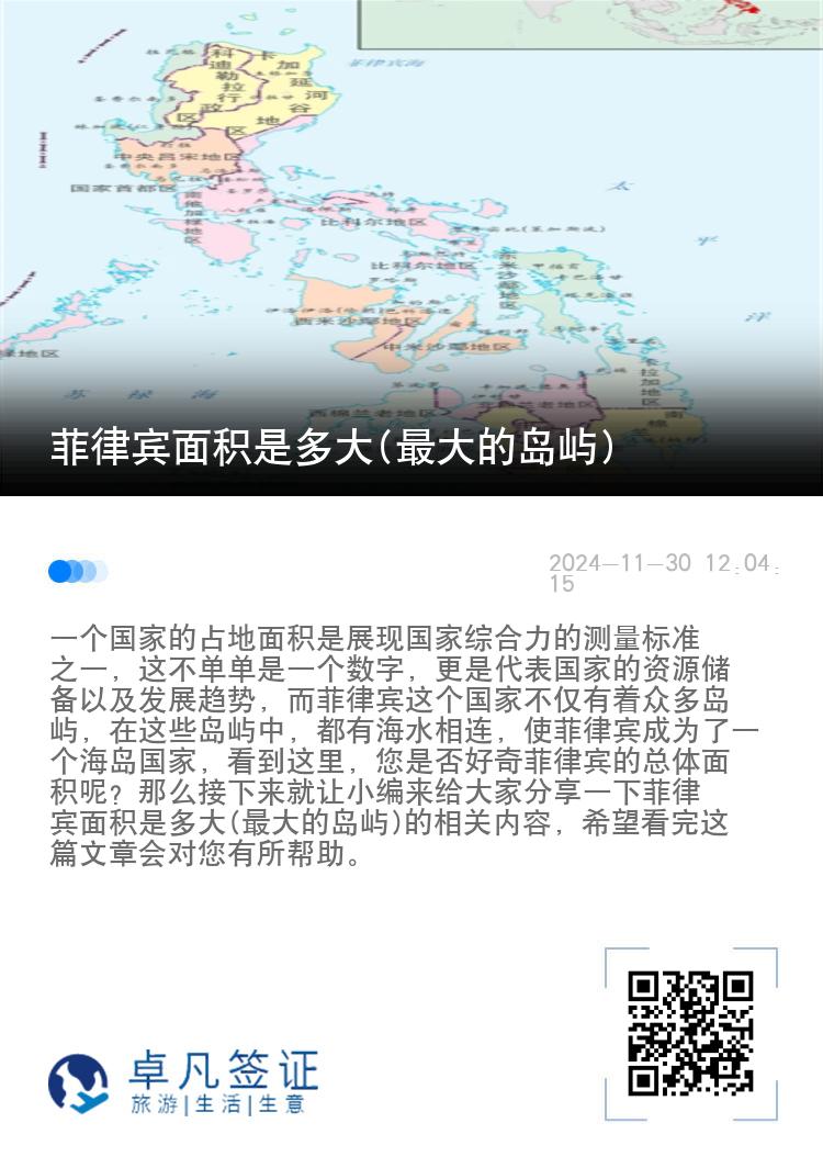 菲律宾面积是多大(最大的岛屿)